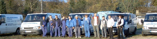 Team der Kältetechnik Mietzner zum 20-jährigen Firmenjubiläum